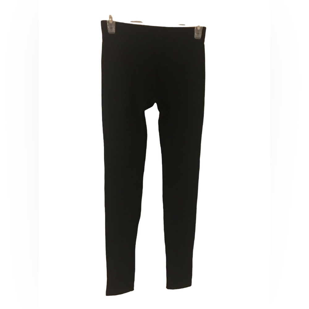 No Boundaries (NOBO) Black Ribbed Geometric Soft Girl’s Size Medium Leggings